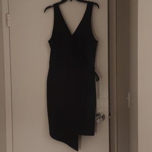 Black wrap dress